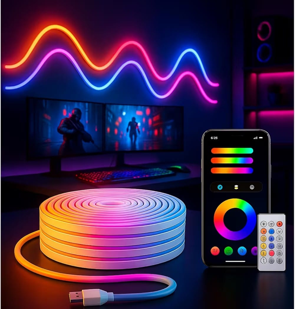 Shopnix™ Smart LED Strip Light 5M with App & Remote control
