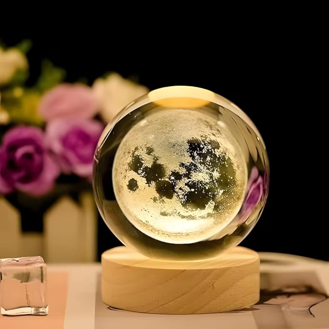 Shopnix™ Moon Crystal Ball Night Light
